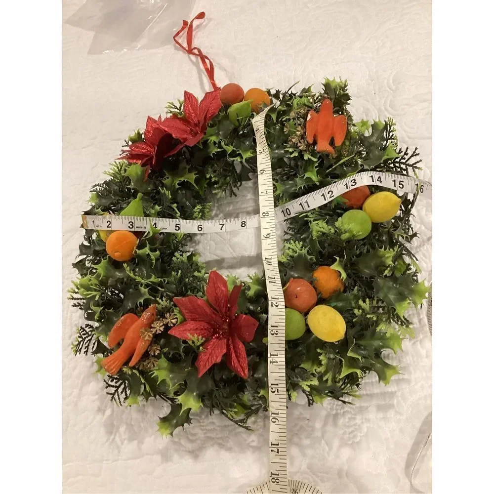 Vintage Christmas Kitschy Wreath